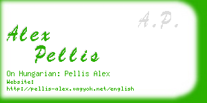 alex pellis business card